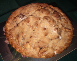 Apple Crumb Pie - Christmas 2010